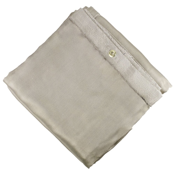 Jackson Safety Welding Blanket, Silica Cloth Fiberglass, 8 ft L., 6 ft W., 8 H., 18 oz/sq yd, Tan 36306 - main